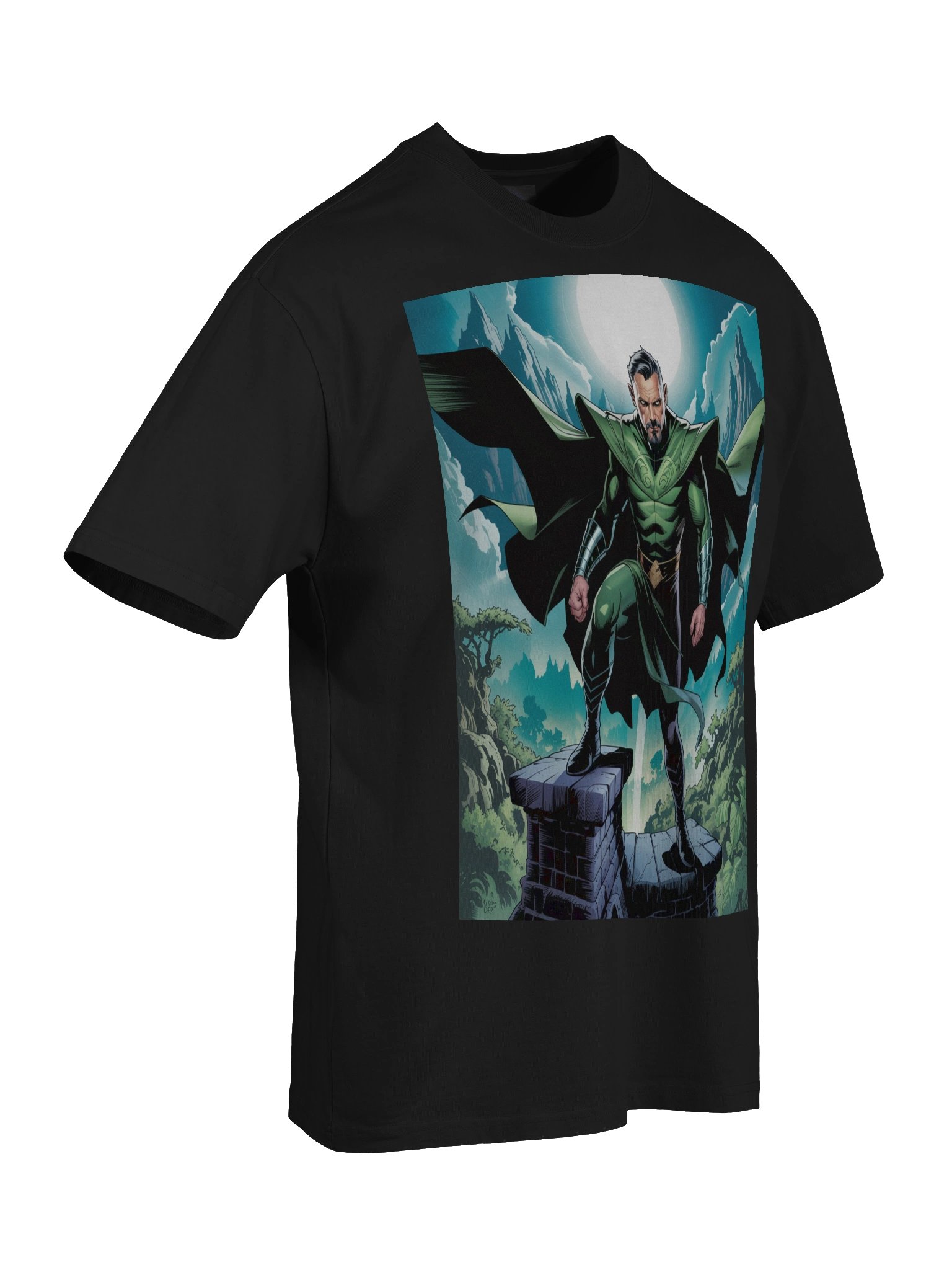 Eternal Shadows: Ra’s Al Ghul Inspired Oversized Faded T-Shirt product image (8)