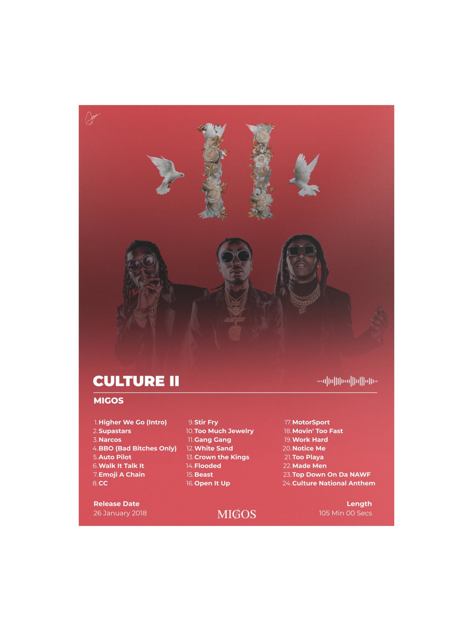 Migos Culture II Album Cover Poster product image (1)