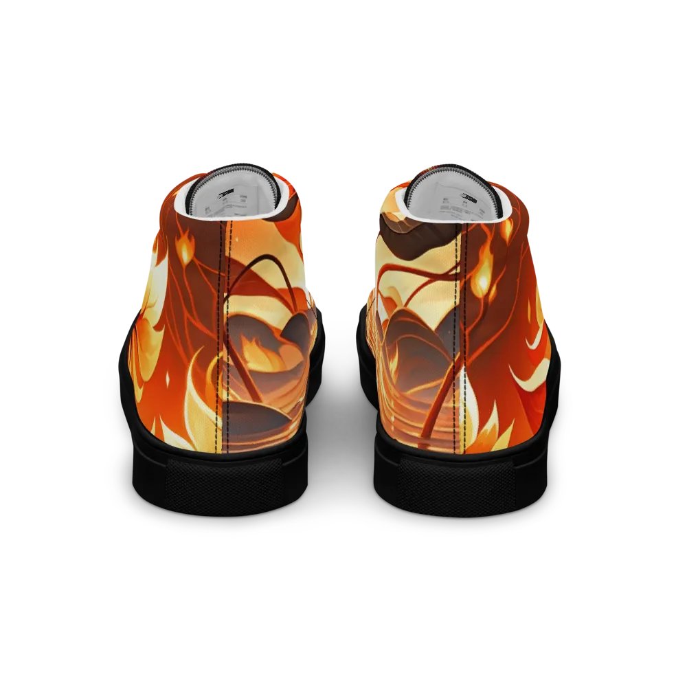Floral Flame High Tops (Fire Element Inspired) product image (5)