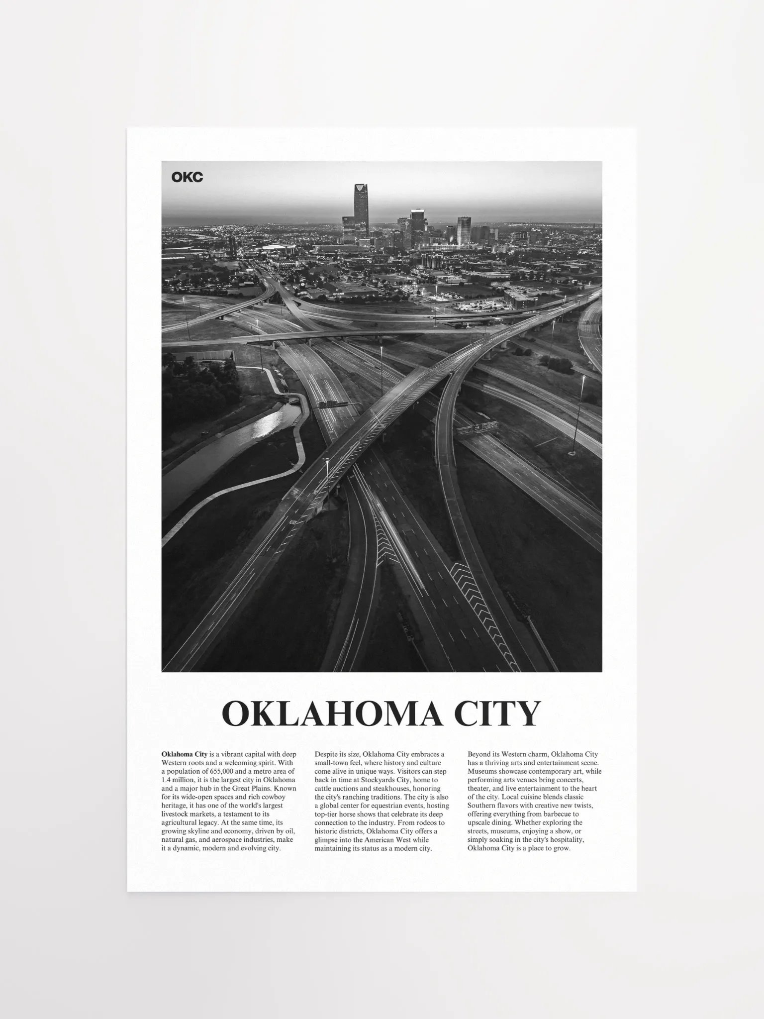 Oklahoma City 02 Newspaper Poster product image (13)