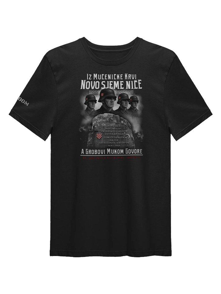 Shielded Patriot Black Croat Legion Next Level Tee product image (1)