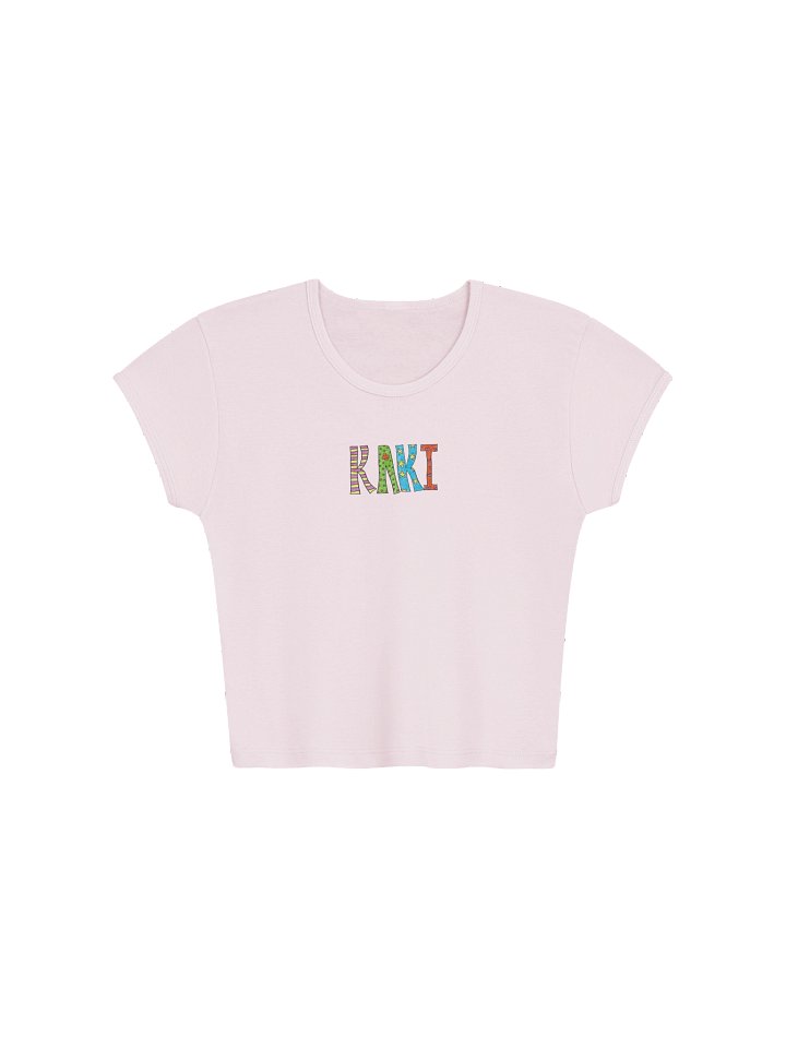 Kaki Baby Tee (Pink) product image (1)