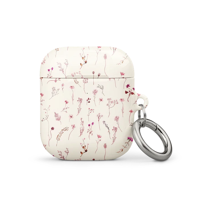 Pink Wildflowers Floral AirPods Case product image (1)