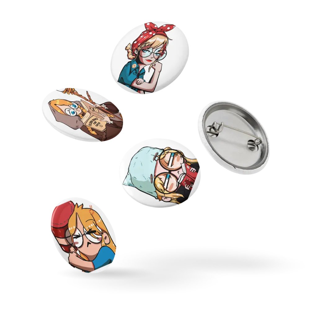 Dr. Toxic Tofu Pin Button Pack product image (9)