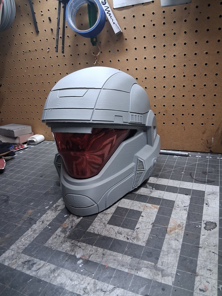 ODST Helmet life size 3D Printed Prop/ raw Assembled helmet+visor product image (2)