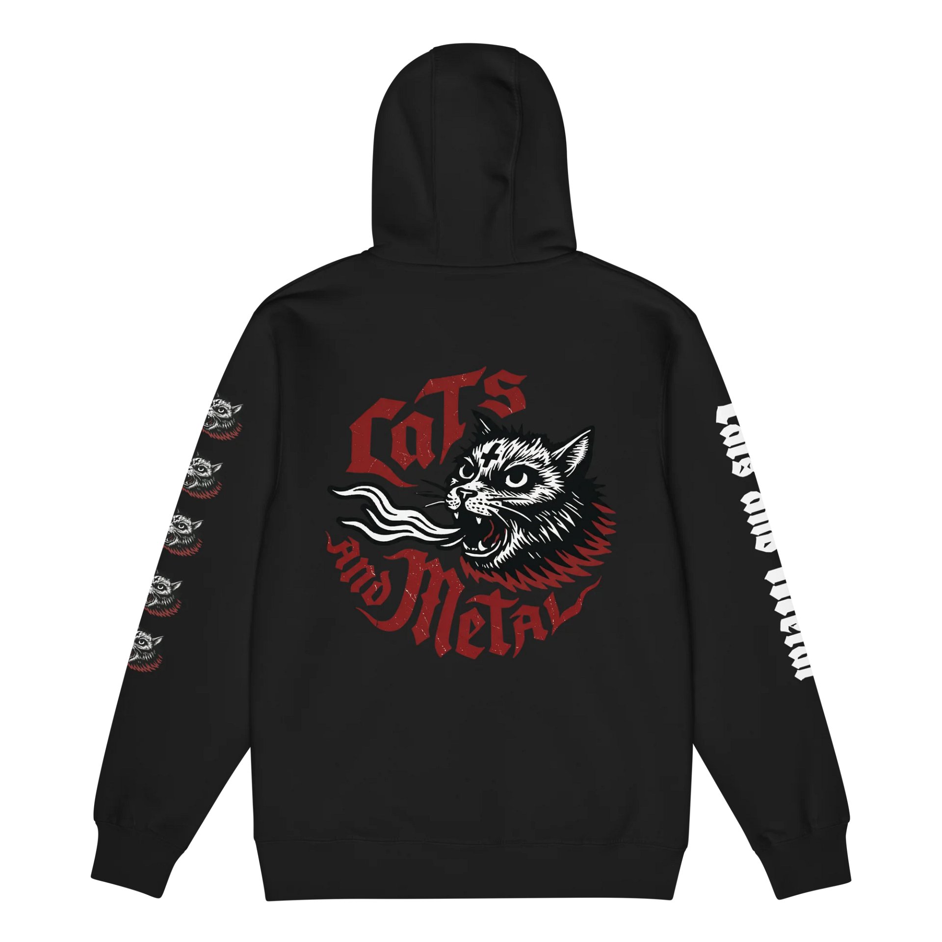 CATS AND METAL ZIP HOODIE product image (5)