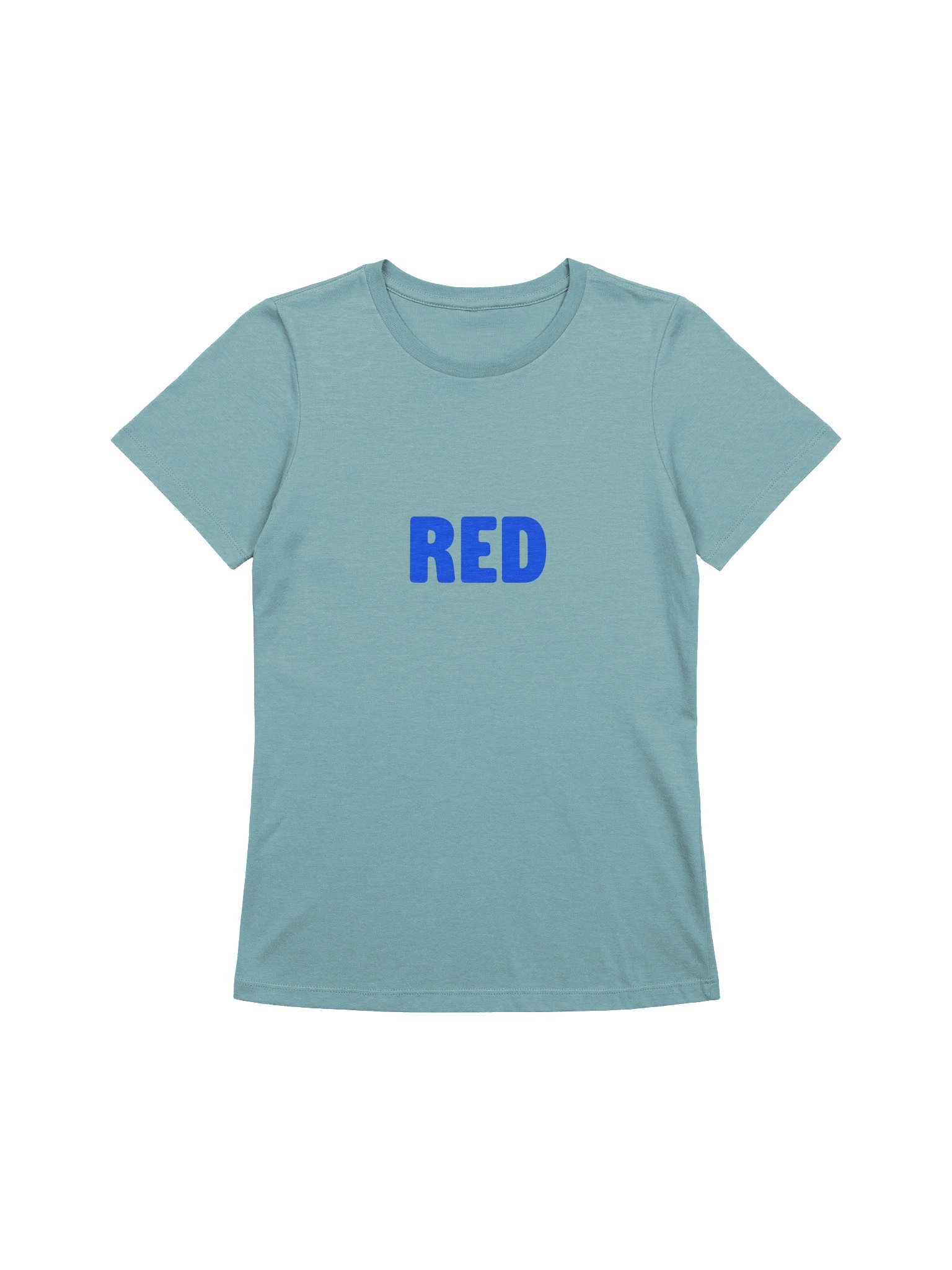 Red on Blue Fitted Tee product image (1)