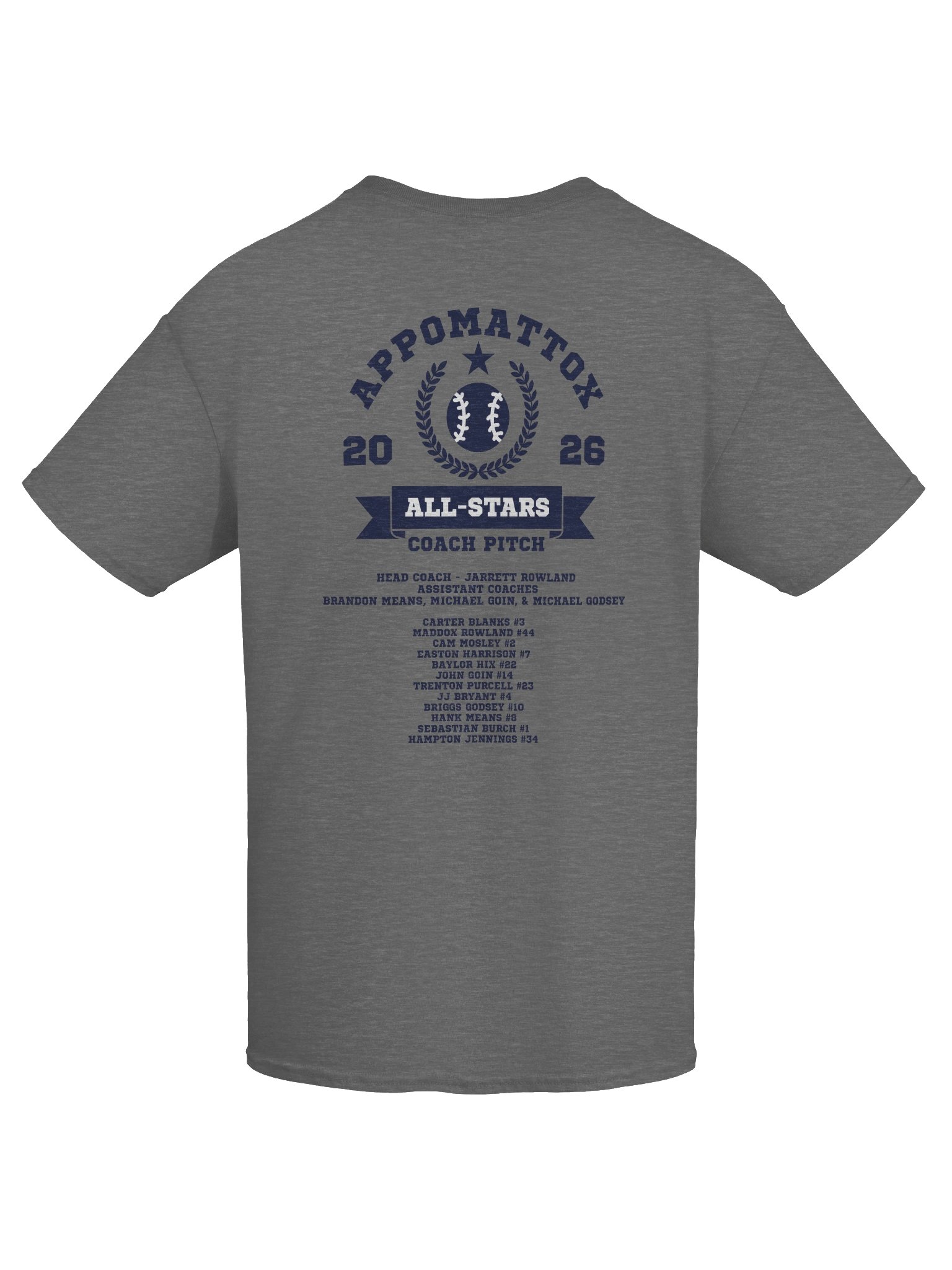 Appomattox All-Stars T-Shirt Coach Pitch Team product image (32)