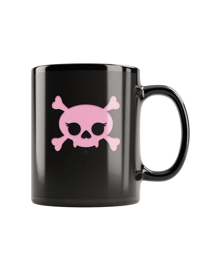 Deadly Sweet™ Pink Skull - Black Gloss Mug product image (1)