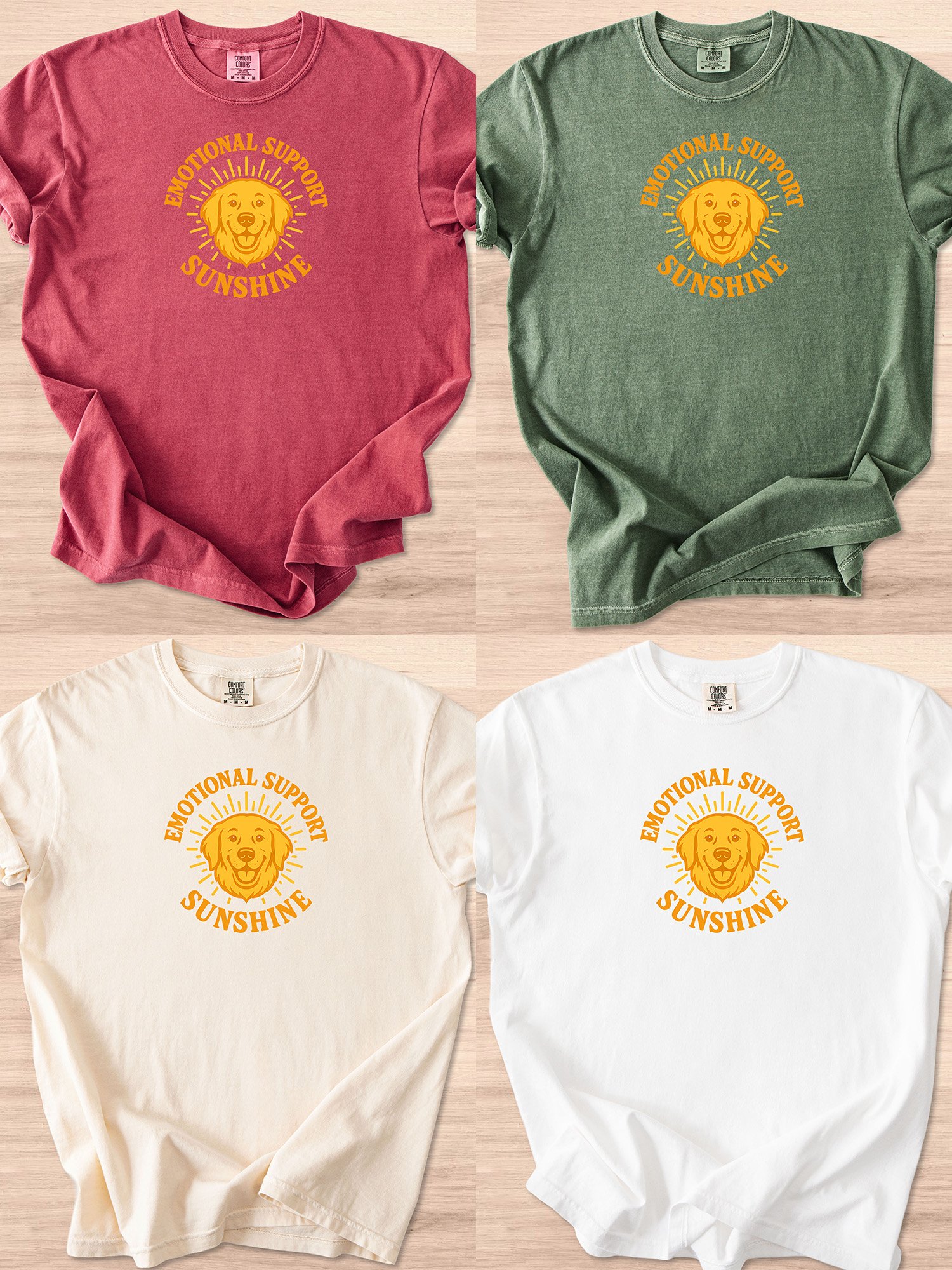 Emotional Support Sunshine (Golden Retriever) Tee product image (33)