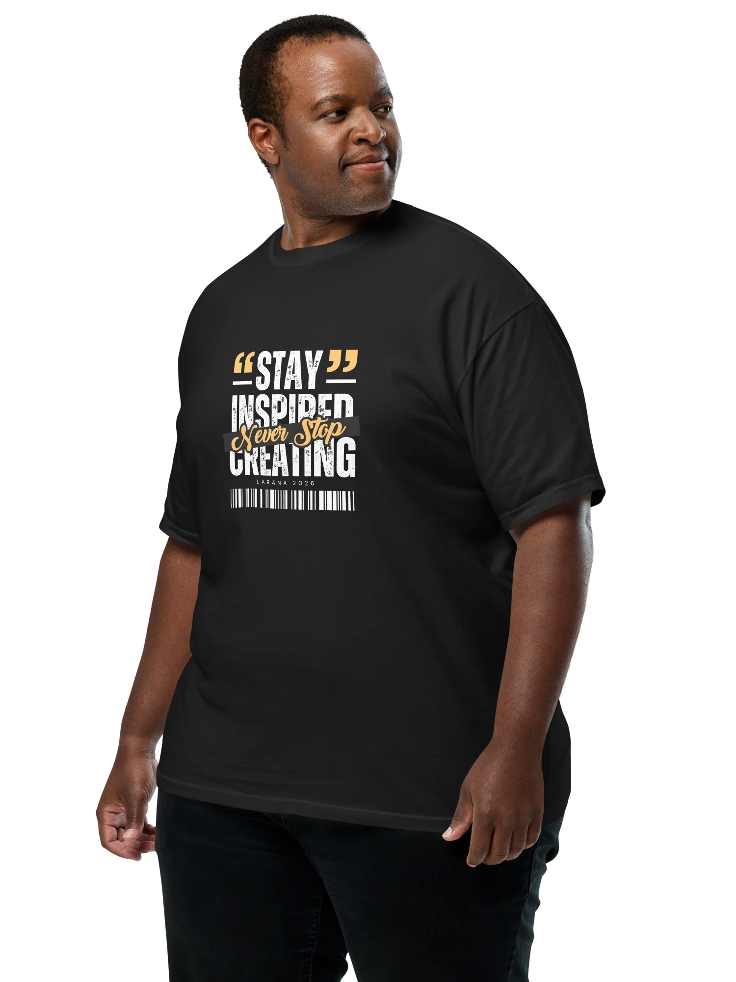 "Stay Inspired" Barcode Tee product image (8)