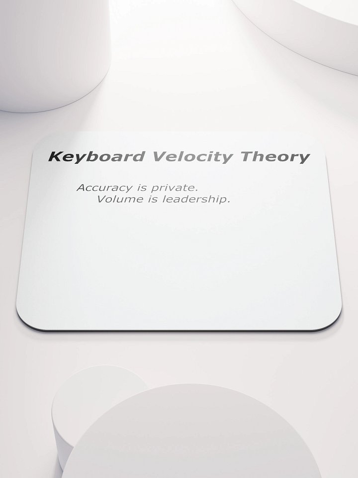 Keyboard Velocity Theory Mouse Pad product image (1)