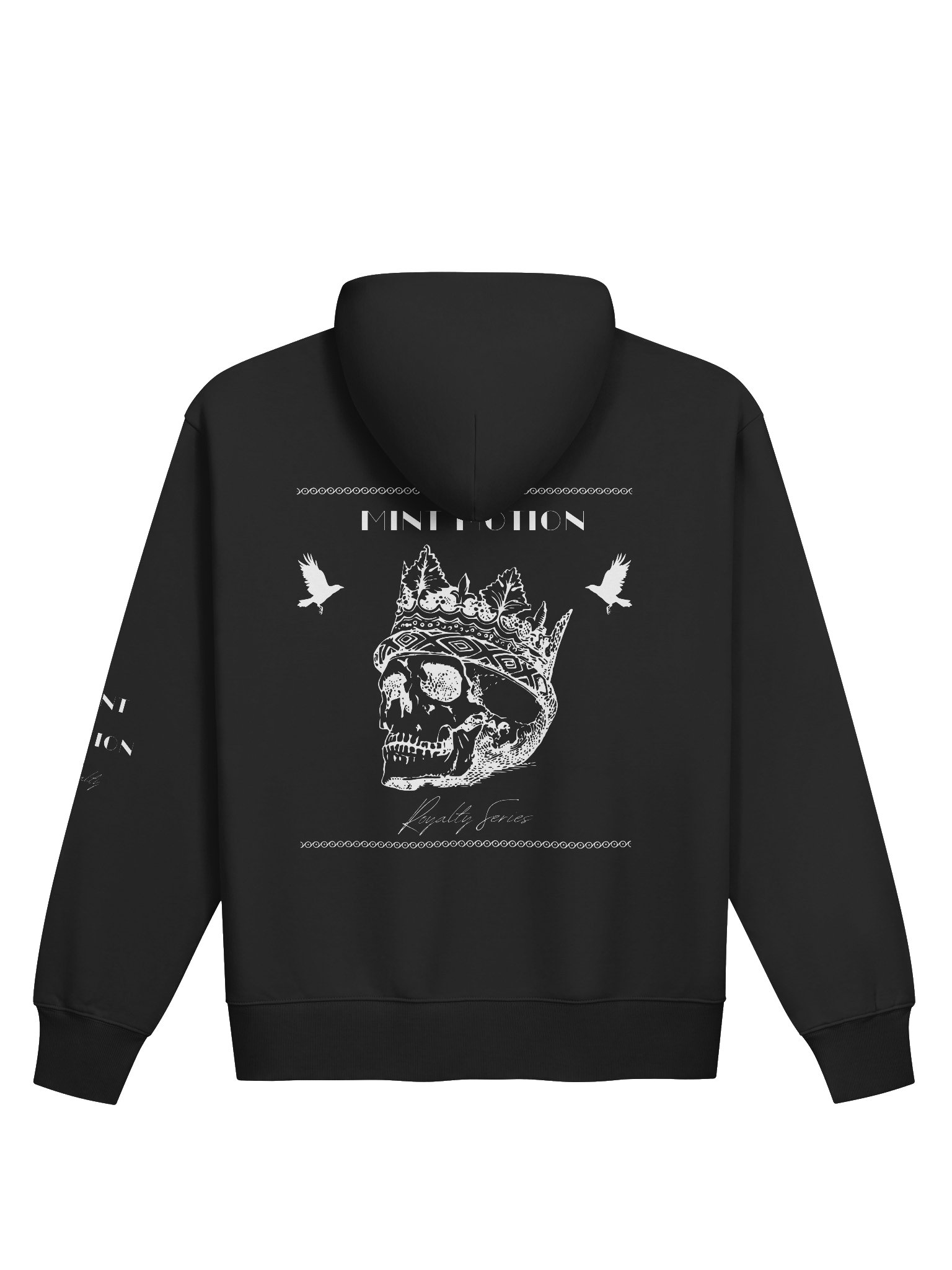 Royalty Series White Print Comfort Zip Hoodie product image (2)