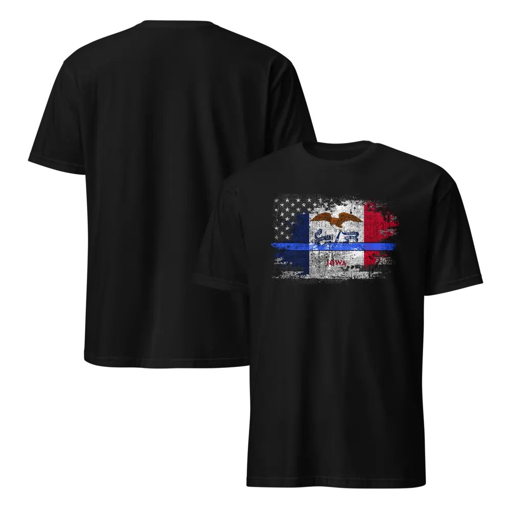 Iowa Thin Blue Line Flag product image (6)