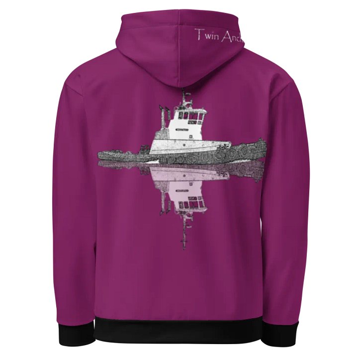 Tug Westrac & Reflection (Eggplant) – Performance Marine Wear | Twin Anchor Apparel North Current Line product image (1)