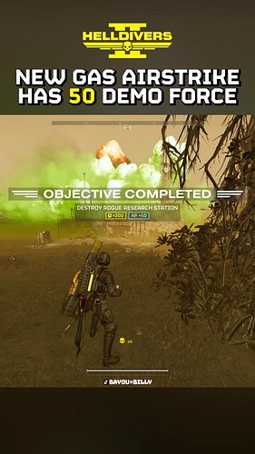 NEW Eagle Gas Airstrike Has 50 Demo Force! 😱 #helldivers2 #gameplay #gaming #xbox