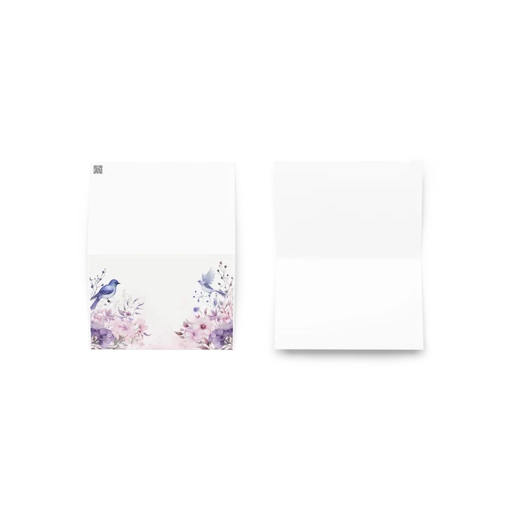 All-Occasion Greeting Card: Watercolor Birds and Florals product image (3)