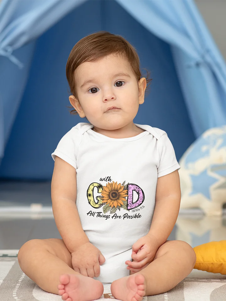 Radiant Faith: 'With GOD' Baby T-Shirt product image (1)