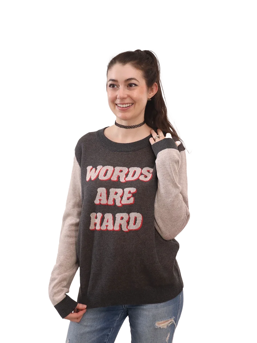 Retro Words Are Hard Sweater product image (2)
