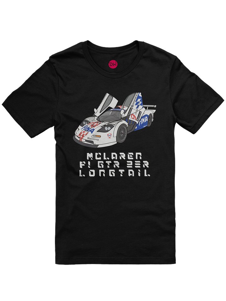 McLaren F1 GTR Longtail Chassis 23R Shirt (Retro, Sketch, Silhouette) product image (1)