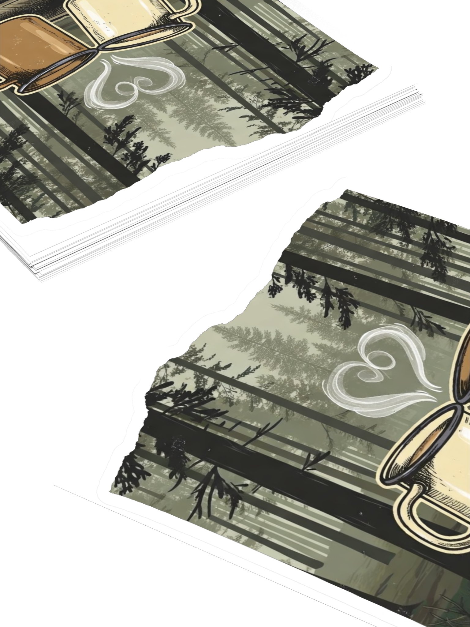 I’d Share My Last Cup of Coffee With You – Outdoorsy Couples Sticker product image (4)