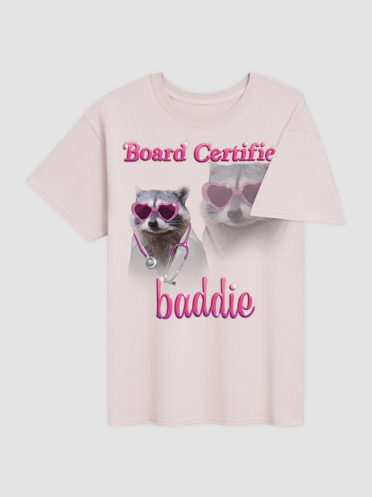 Board Certified Baddie - Doctor Raccoon T-shirt product image (16)