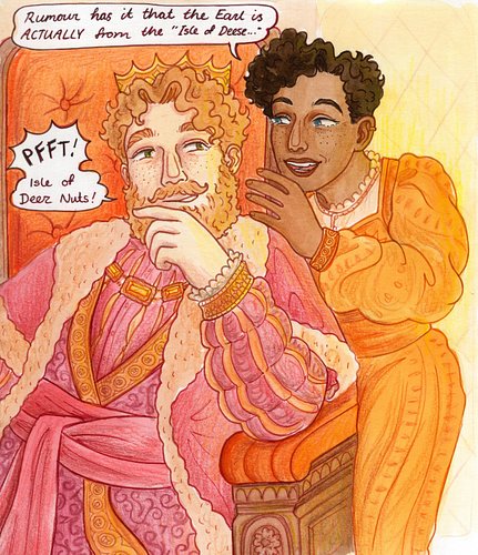 The King and his Royal Advisor quietly discuss the most pressing issues…. We must not disturb them 👑 🥜