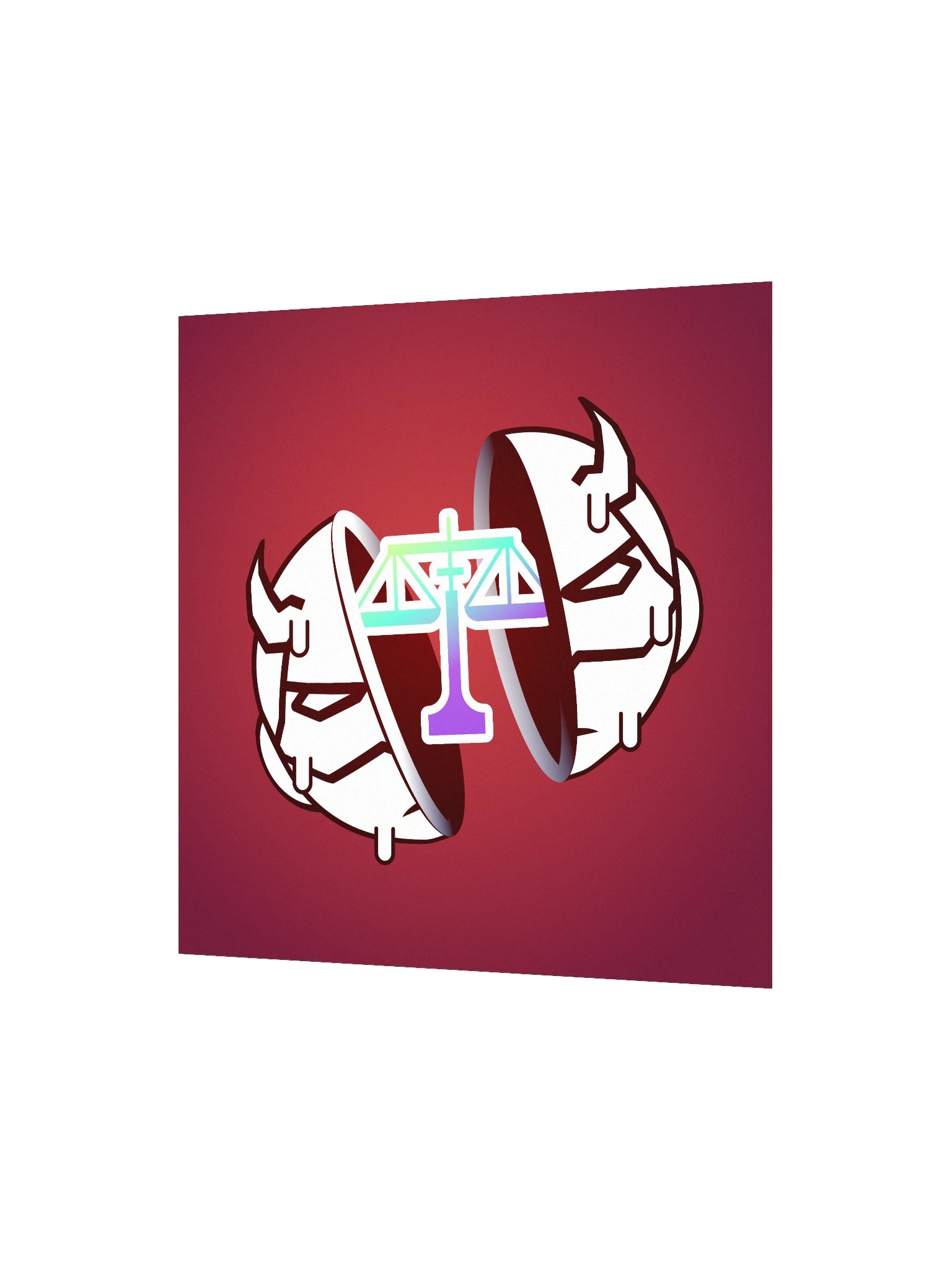 SPLIT HEAD BLIND JUSTICE PRINT product image (2)