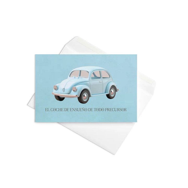 'Every Pioneer's Dream Car' Spanish Greeting Card product image (2)