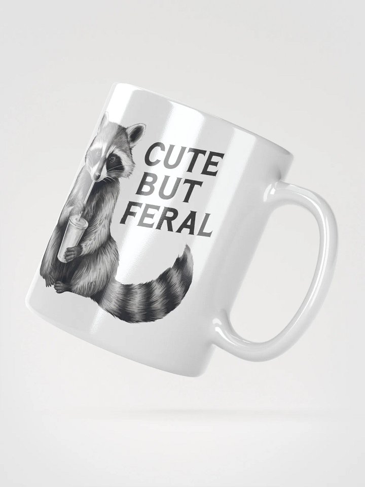 Cute But Feral Raccoon Mug product image (5)
