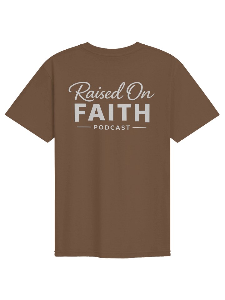 Raised on Faith Tee - Espresso/White product image (2)