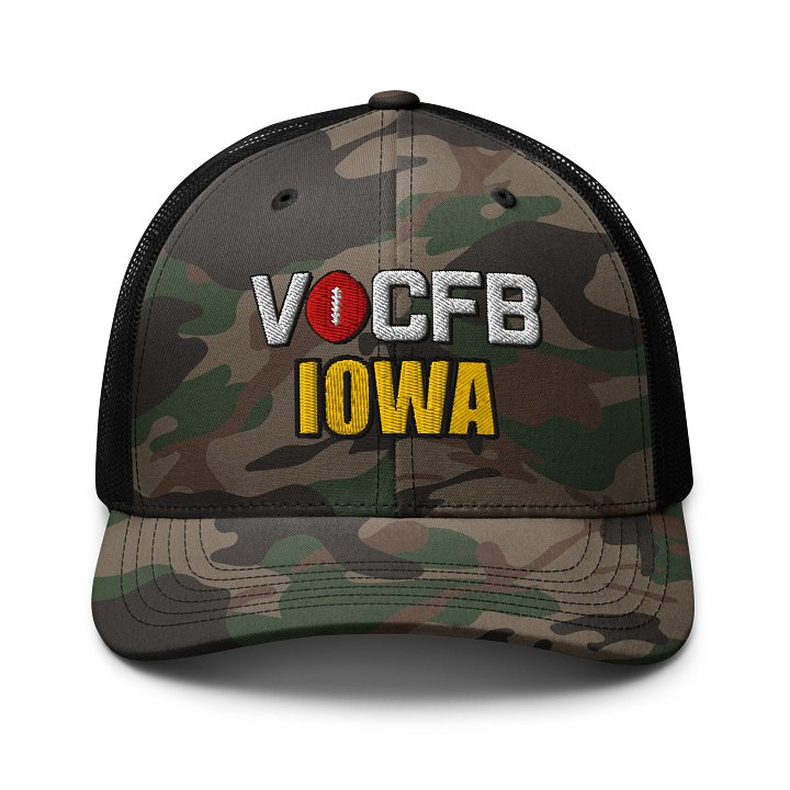 Iowa VOCFB Camo Trucker Hat product image (1)