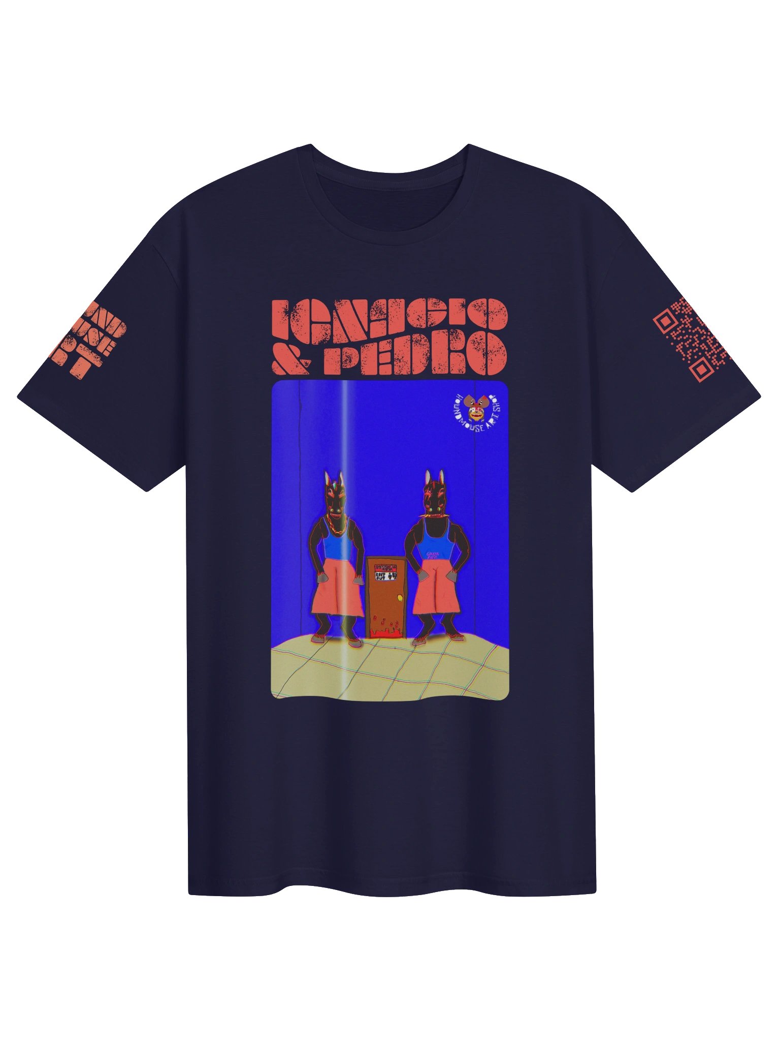IGNACIO & PEDRO Neon Characters Graphic Tee product image (1)