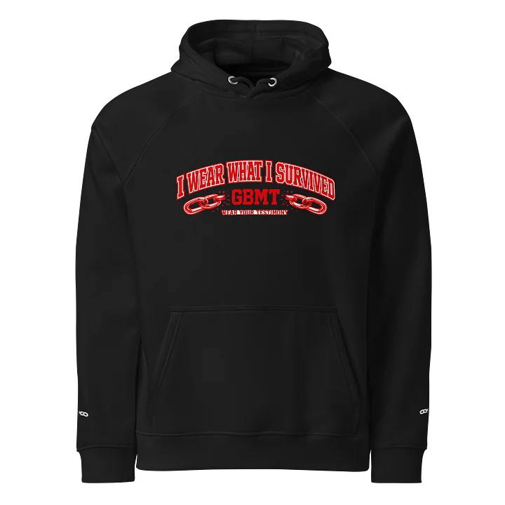 I Wear What I Survived Black GBMT Hoodie product image (1)