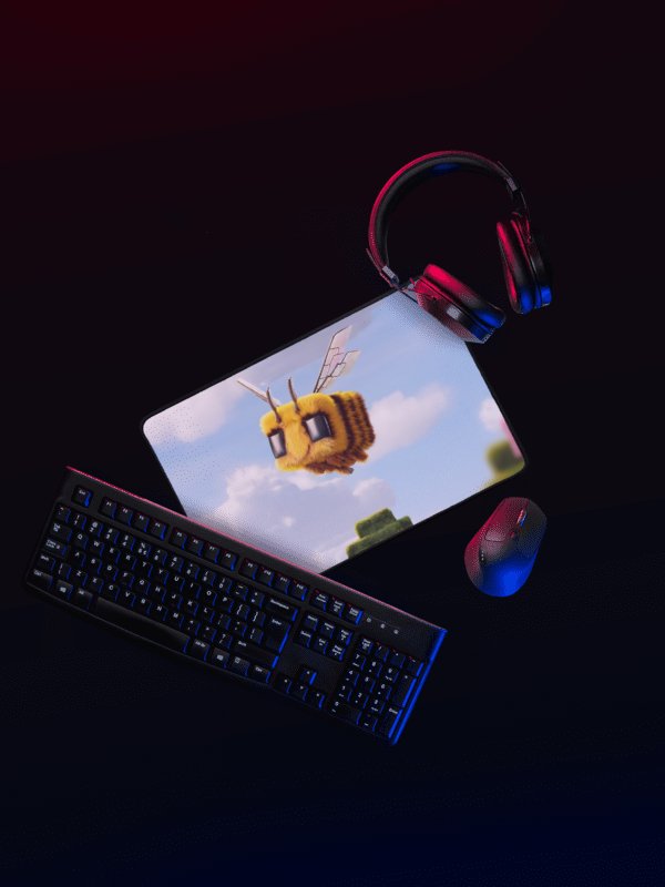 Minecraft Bee Mouse Pad – Gaming Desk Mat for Minecraft Fans product image (2)