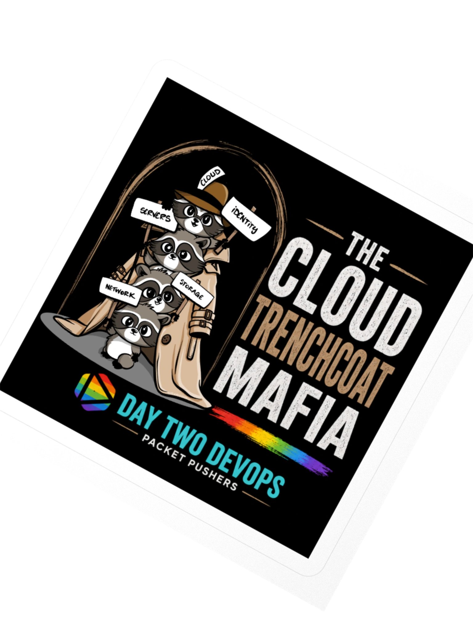 The Cloud Trenchcoat Mafia Kiss Cut Sticker product image (6)