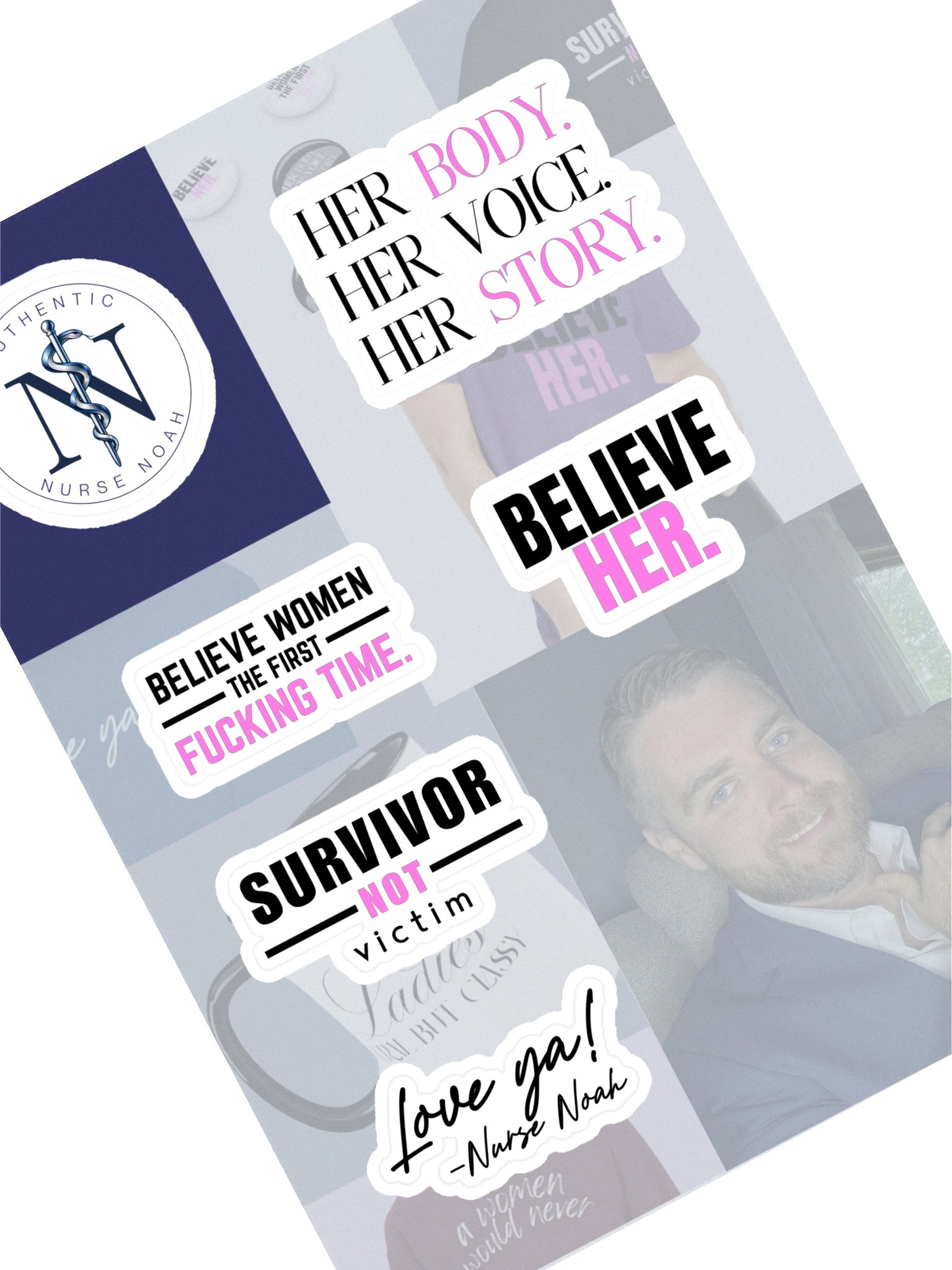 Believe Her Sticker Pack product image (1)