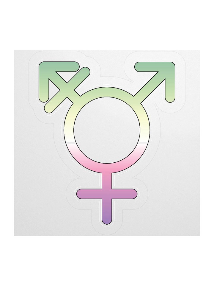 Genderfae Transgender Symbol Sticker product image (1)
