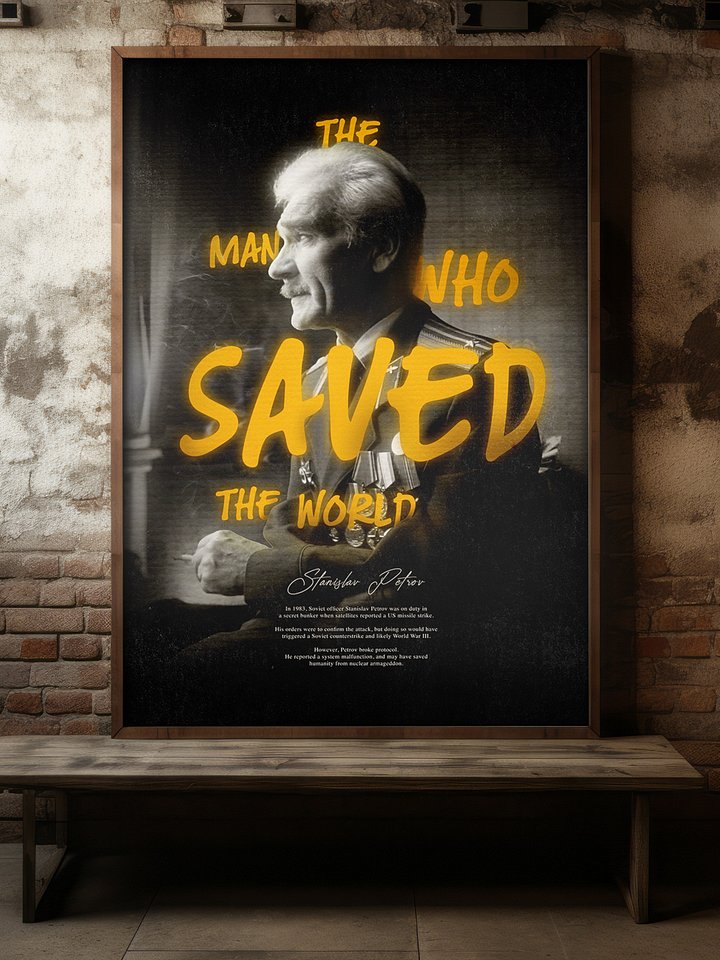 The Man Who Saved The World (Framed Poster) product image (1)