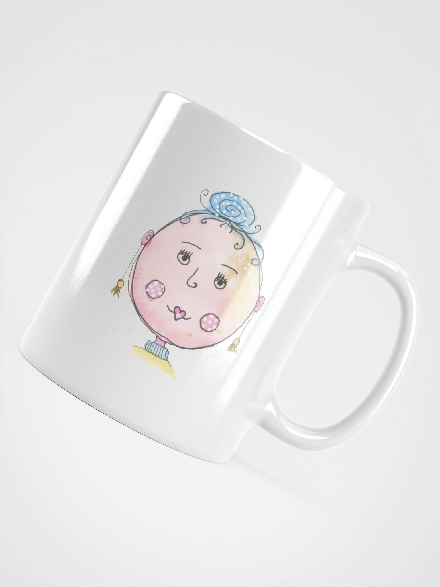 Cheery Faces White Glossy Mug product image (3)