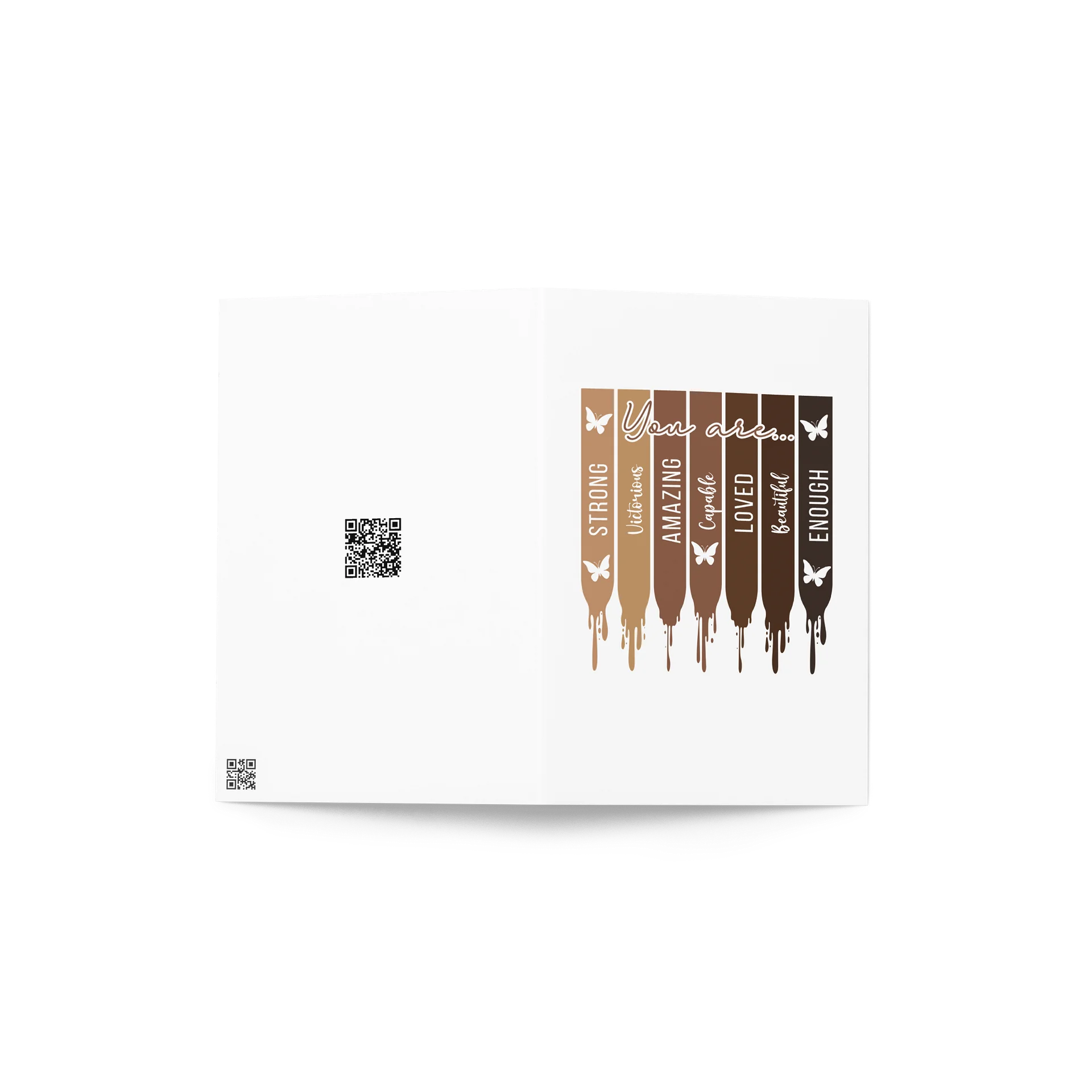 Melanin Stripes Inspirational Greeting Card product image (2)