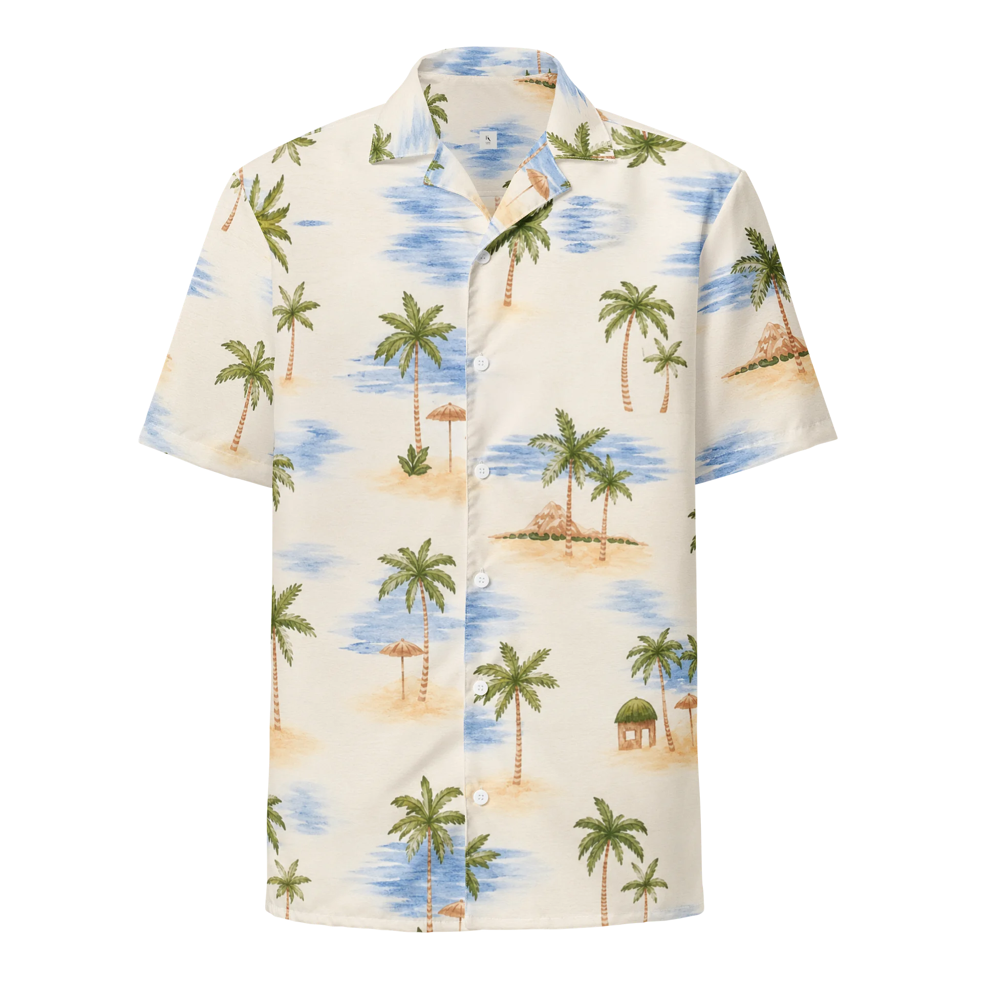 GTA VI Brian Heder Tropical Palm Tree & Cabana Hawaiian Shirt product image (1)