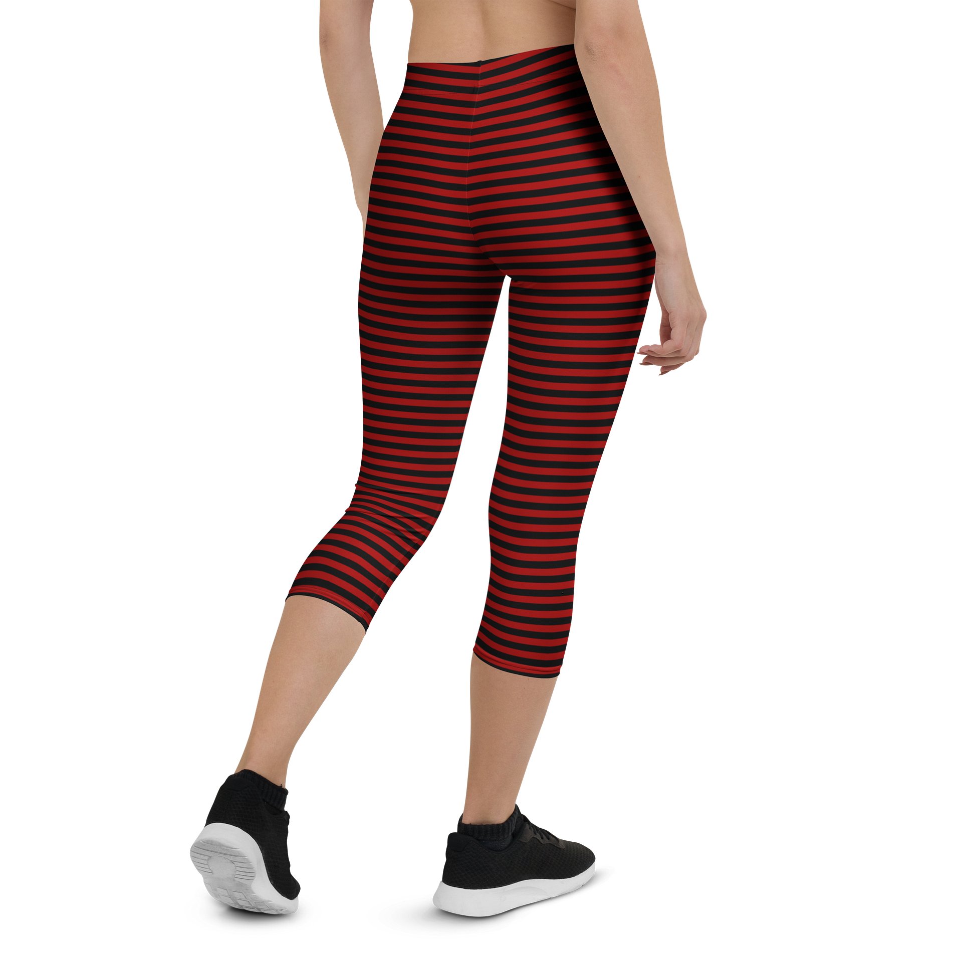 Red and Blaque Stripped Capri product image (3)
