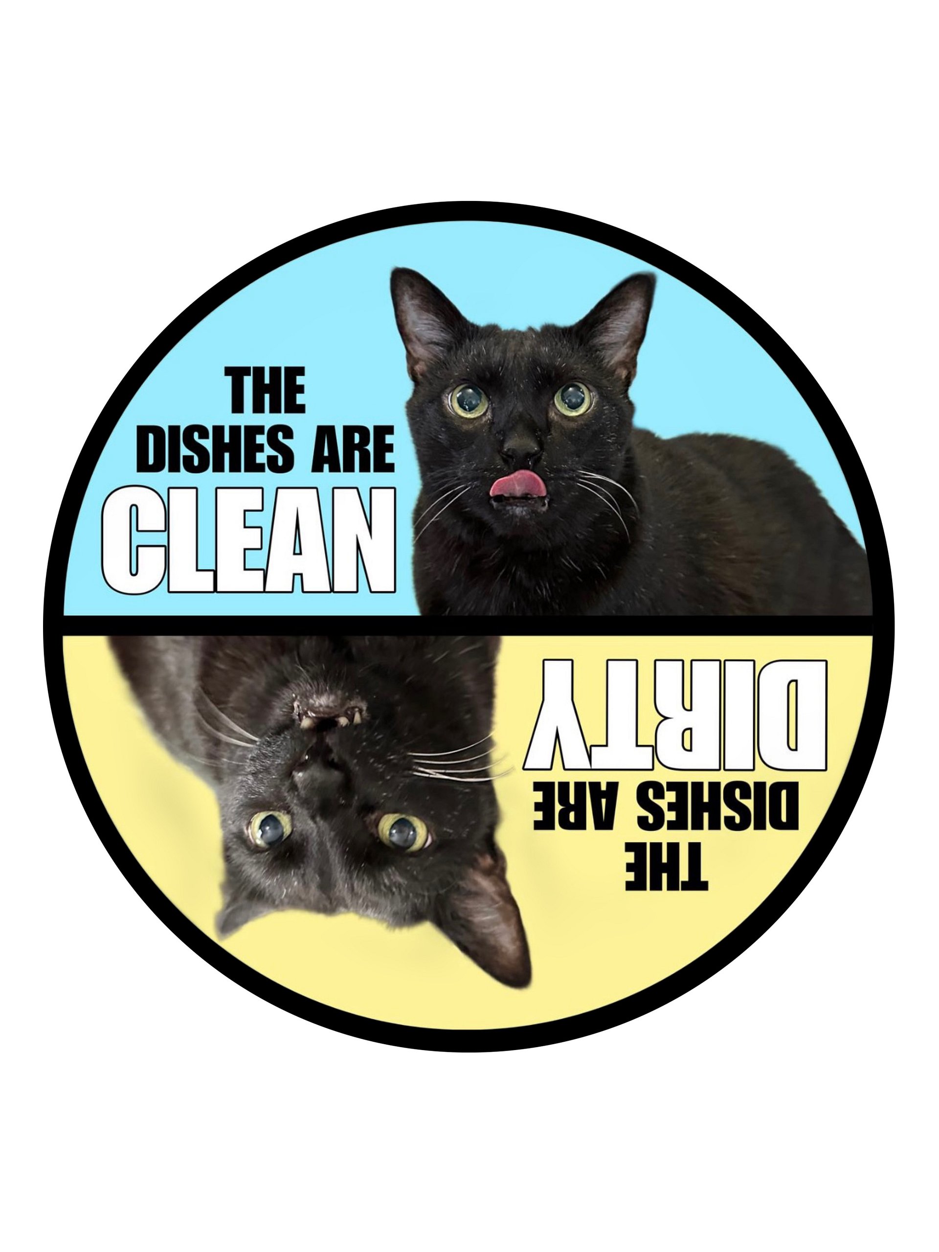 Manny Halloween Cat dishwasher magnet product image (1)