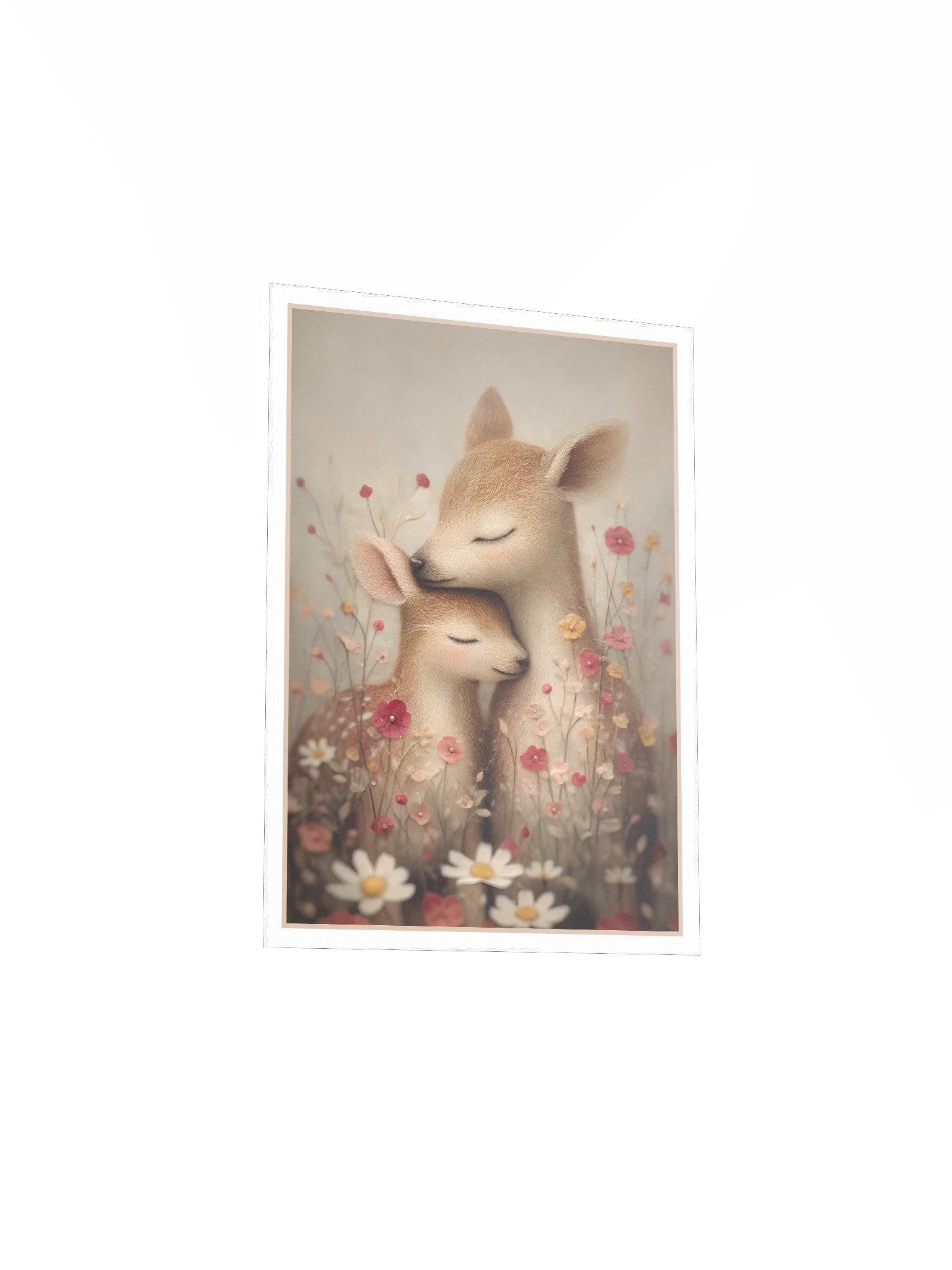 Mommy and Baby Deer Woodland Print product image (5)