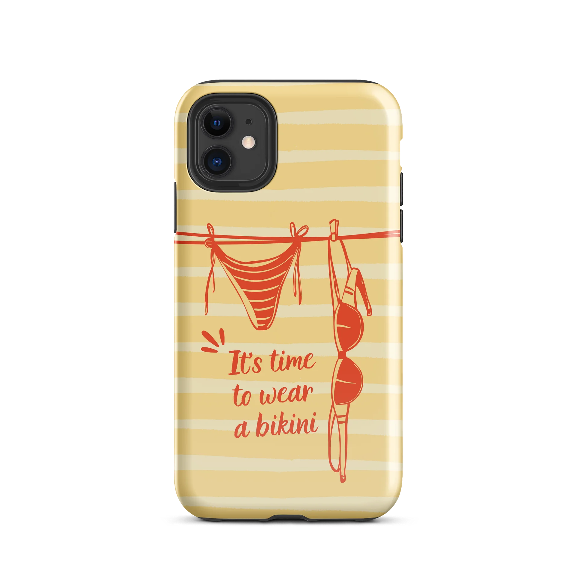 Retro Summer Red Bikini Stripes Beach Phone Case product image (55)