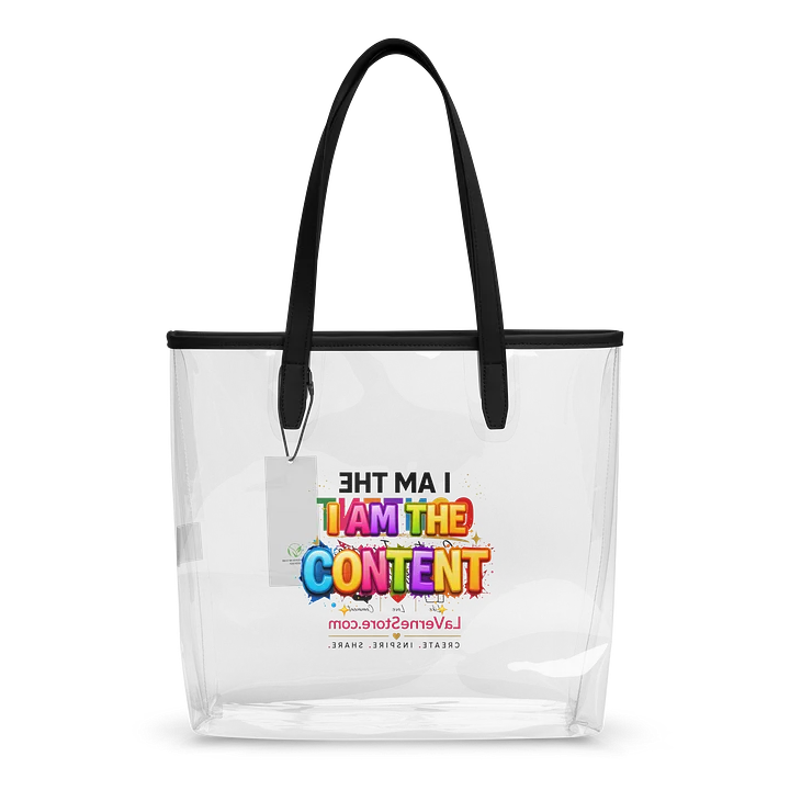 Rainbow Content Clear Tote Bag product image (2)