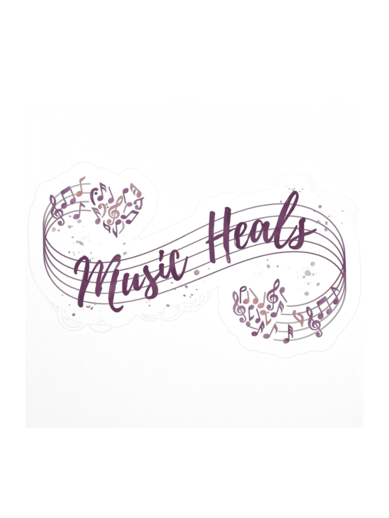 Music Heals Kiss Cut Sticker product image (2)