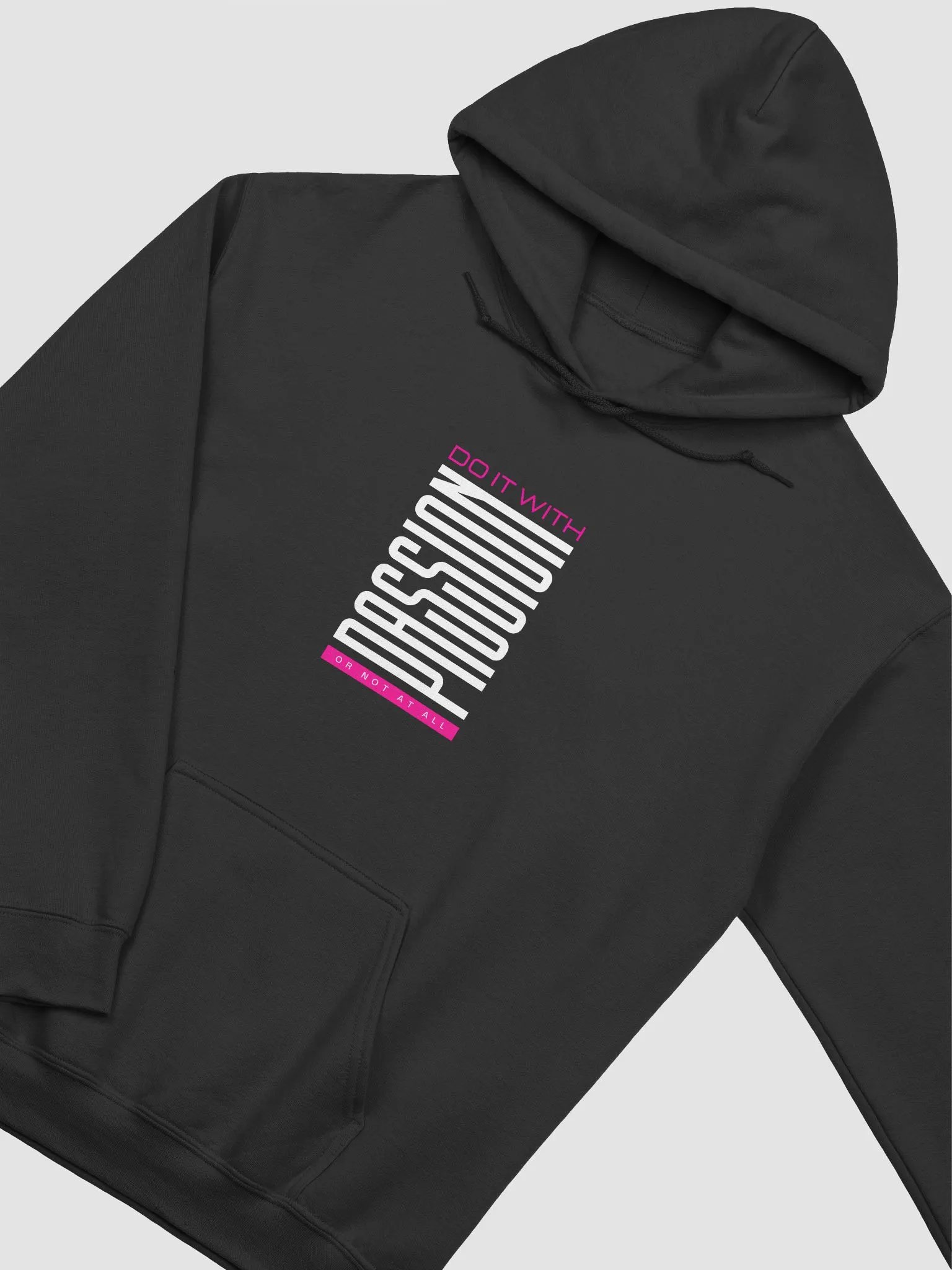 Pink bold 'do it with' and 'or not at all' Hoodie product image (1)