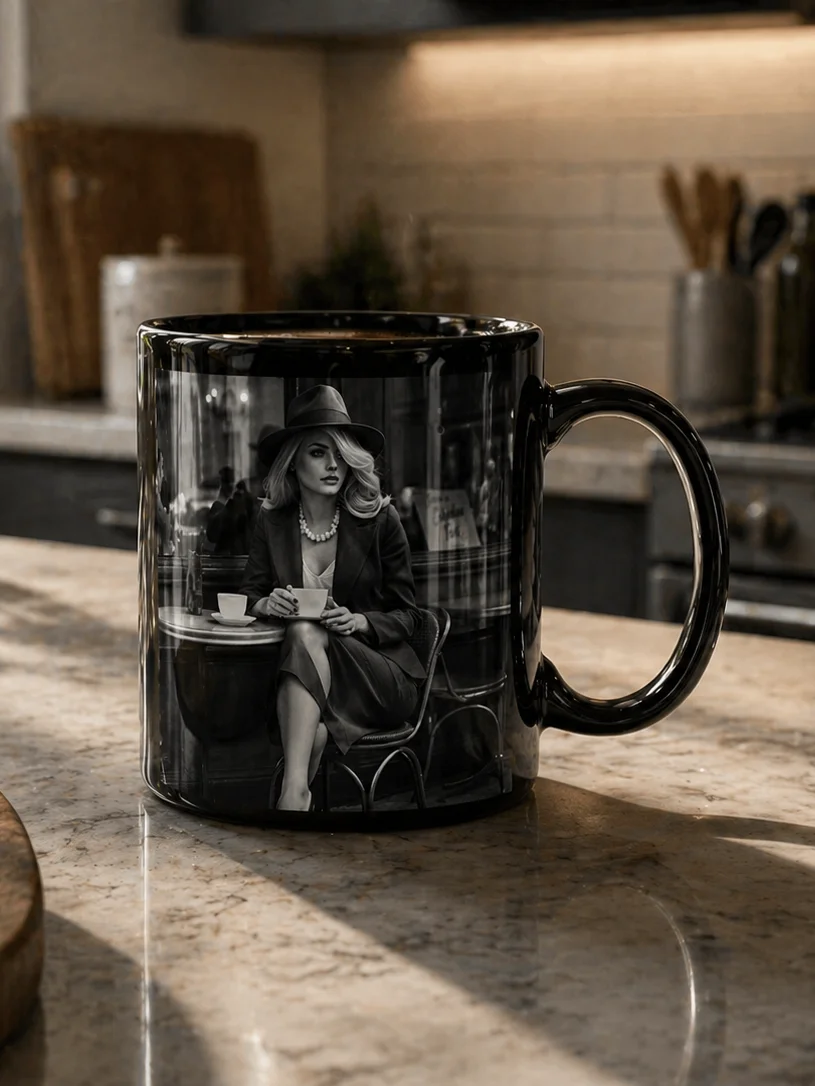 Parisian Elegance Cafe Mug - Graphic Mug product image (1)
